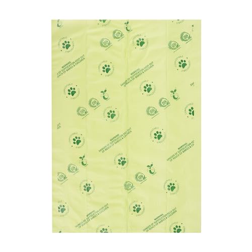 Image of Dog Waste Bags - 100% real compostable dog poop bags, biodegradable poop bags, bolsas para perros popo - Odorless, easy to tear apart, leak proof and unscented, 270 count