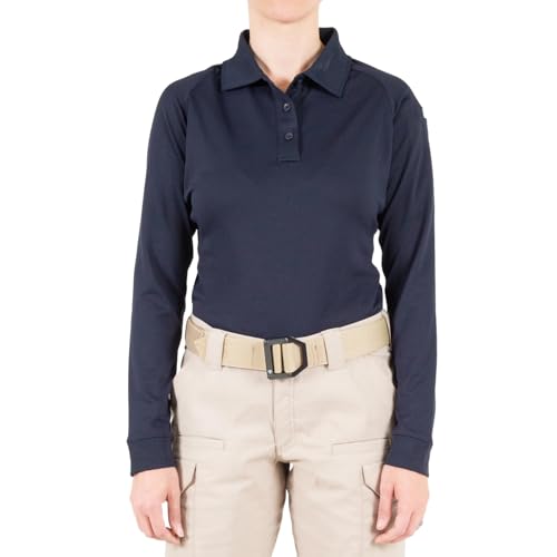 First Tactical 121503-729-S Women's Performance Ls Polo Midnight Navy S
