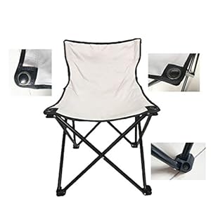 Smartmak Fast Folding Chair, Reinforced, Suitable for Sauna, Beach and Picnic – Grey