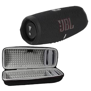 JBL Charge 5 – Portable Bluetooth Speaker with Exclusives Hardshell Travel Case with IP67 Waterproof and USB Charge Out (Black), Charge 5 with Case