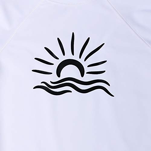 Image of TFJH E Girls & Boys Long Sleeve Rashgurad Swimsuit UPF 50+ Kids Swimwear Sunsuits