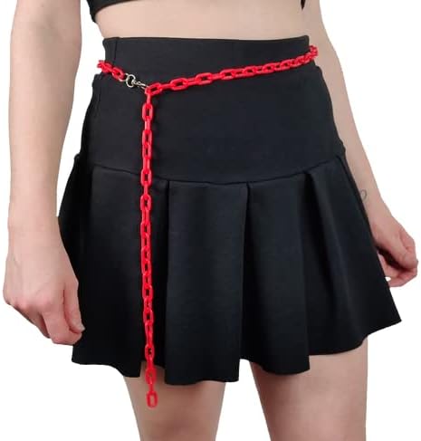 Vista 10 de Cinturón de cadena colorido Joyería de cadena para festivales rave, conciertos, fiestas 16 colores brilla en la oscuridad Reactivo UV Lima