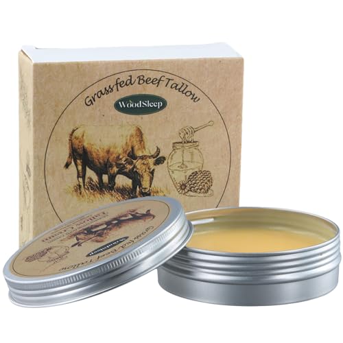 Beef Tallow Cream for Skin Care, Crema para el Cuidado de la Piel con Sebo de Res, Bálsamo para el Cuidado de la Rostro y Cuerpo, Crema Humectante con Sebo y Miel Natural, 70G/2.47OZ