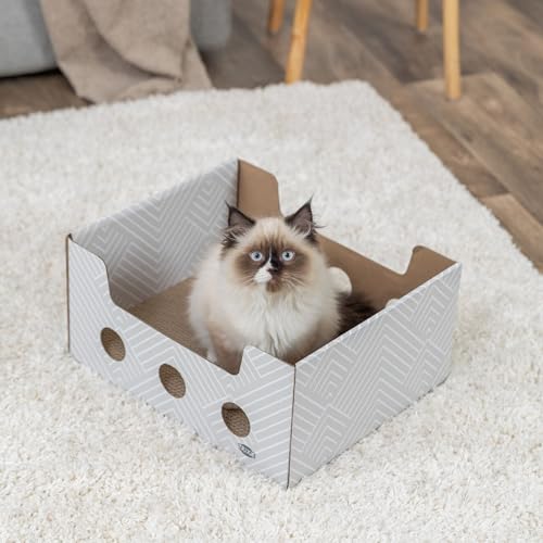 Caja rascadora de cartón para gatos TRIXIE miniatura 5