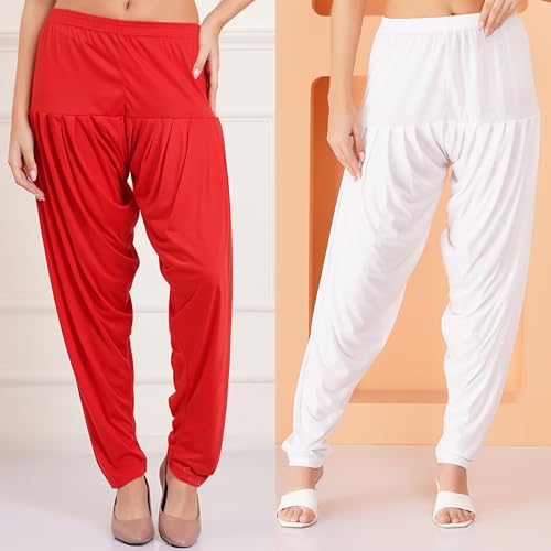Image of Buy That Trendz Patiala Pant for Women Viscose Relaxed Fit Dhoti Patiyala Salwar Harem Style Bottom Pants