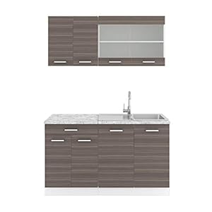 Vicco Kitchenette keukenblok inbouwkeuken R-Line Single Goldkraft