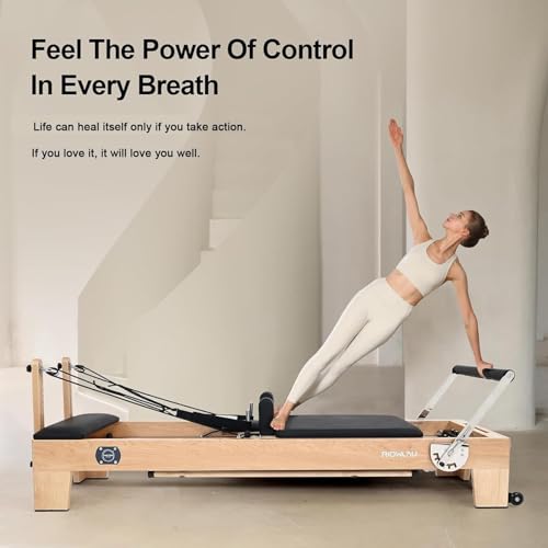 Foldable Pilates Reformer Machine for Home Gym, Full Body Workout Equipment with Adjustable Resistance, Smooth Performance, 300 lbs Capacity - Image 3