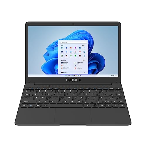 ULTIMUS Elite All-new 10th Gen intel core i5 Thin & Light (8GB RAM/512GB SSD, 14.1-inch (35.6 cm) FHD IPS Display/Win 11 Home/Matt Black/1.30 Kg/RJ45 LAN Port) NU14U3INF56BN-MB