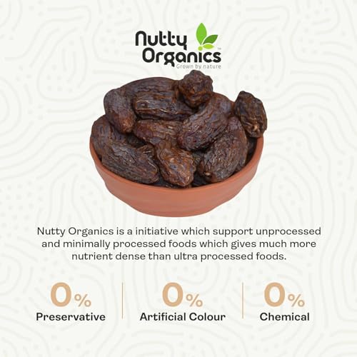 Image of NUTTY ORGANICS Medjoul Dates 1KG | Rich in Protein & Vitamins | Khajoor | Healthy & Nutritious Snack