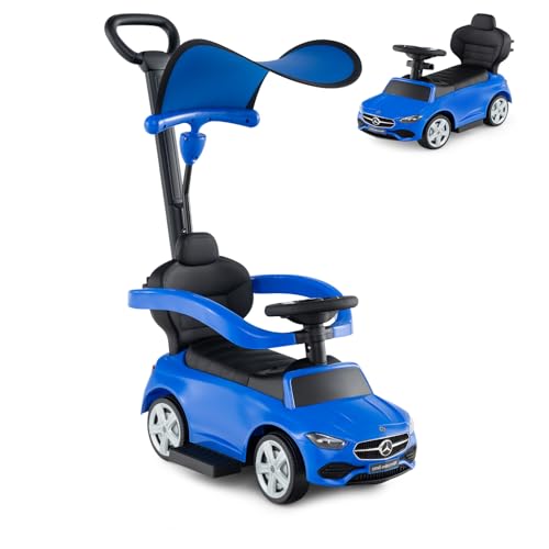Voiture enfant Mercedes SOARS bleu pour des promenades confortables au parc de 1 à 3 ans