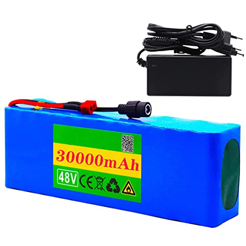 Batterie Lithium 48V 36Ah Pour Vélo Électrique - Compatible Moteurs 200W à 1500W - Avec Chargeur 54.6V 2A Et BMS Intégré