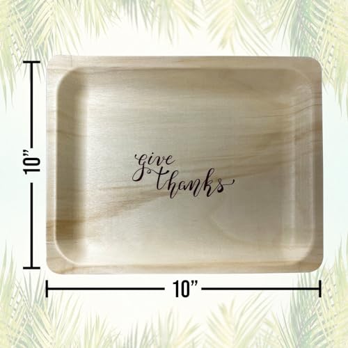Platos de Madera 10" con Estampado Personalizado - Pack 25 miniatura 6