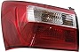 Evan-Fischer Tail Light Assembly Compatible with 2012-2017 Kia Rio Outer Halogen Sedan - CAPA Driver Side