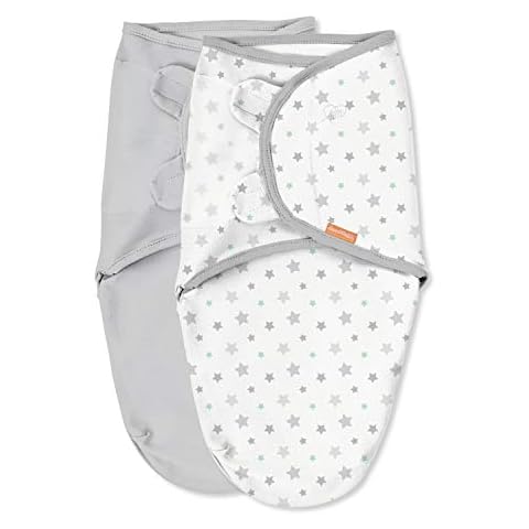 SwaddleMe Original Organic Swaddle – Size Small/Medium, 0-3 Months, 2-Pack (Starry Skies ) Cover