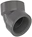 Spears 819-C Series CPVC Pipe Fitting, 45 Degree Elbow, Schedule 80, 1" NPT Female