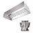 Stainless Steel Commercial Exhaust Only Hood System, Includes Stainless Steel Exhaust Only Hood, Rooftop Exhaust Fan, and Roof Curb (5' Wall Exhaust Only Hood & Fan)