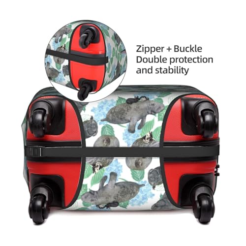 Housse de protection en polyester blanc taille S à motif lapin