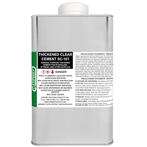 SC-101 Thickened Acrylic Solvent Cement - Pint (16 fl oz)