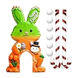 Expérience saisonnière immersive : le kit de jeu de golf avec un adorable design de lapin complète les célébrations et agit comme un accessoire d'intérieur durable, créant une atmosphère de vacances captivante et parfait pour la conception d'activités festives.