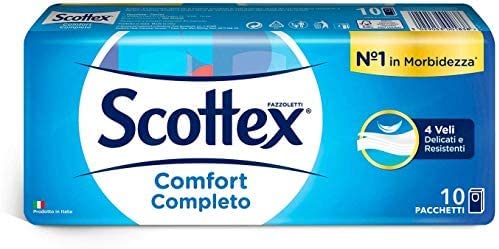 Scottex Miękkie i trwałe chusteczki, 100 paczek