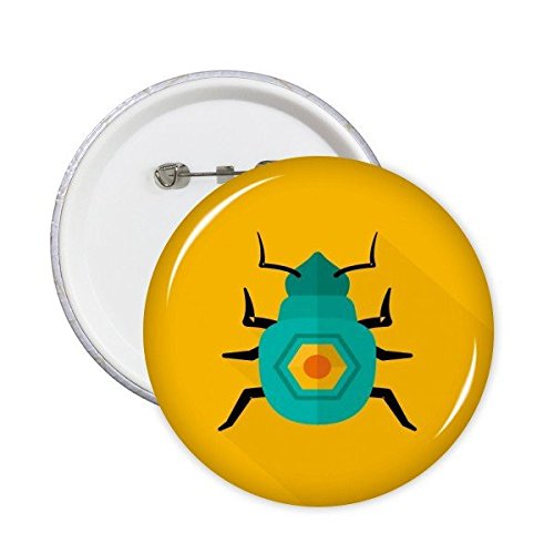 Badge pharaon scarabée doré d'Égypte antique pour customiser vos vêtements et vestes en lot de 5