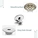 QMNBTES 2 PCS Kitchen French Country Style Cabinet Knobs, Stainless Steel Furniture Knob Pulls Handles Decorative, Vintage Knobs for Dresser/Drawers/Bathroom/Closet Door/Bifold Door/Cupboard
