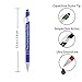 Personalized Pens with Stylus - The Legacy - Custom Metallic Printed Name Pens with Black Ink - Imprinted with Logo or Message - Great Gift Ideas - FREE PERSONALIZATION 12 pcs/pack (Blue)