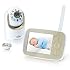 Infant Optics DXR-8 480p Video Baby Monitor, Non-WiFi Hack-Proof FHSS Connection, Interchangeable Lenses, Pan Tilt Zoom, LED Sound Bar, Night Vision, and Two-Way Talk.