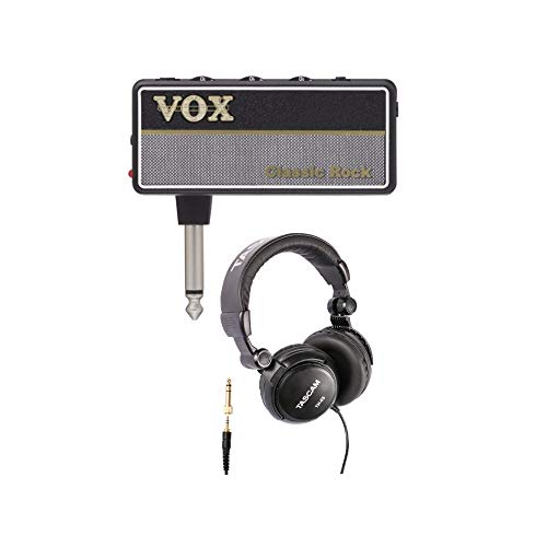 Vox AP2CR 2 amPlug Headphone Guitar Amplifier (Classic Rock) Bundled with Over-Ear Headphones