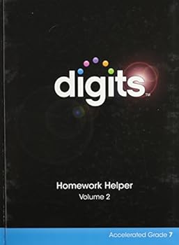Hardcover Digits Homework Helper Accelerated Grade 7 Volume 2 Book