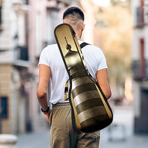 Sac à dos imperméable pour ukulélé avec bandoulière réglable Motif phare sur vieux papier Oxford - Les Beatles, Paul McCartney, John Lennon, RIngo Starr, George Harrison Sac à dos imperméable pour ukulélé avec bandoulière réglable Motif phare sur vieux papier Oxford – Image 6