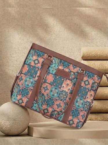 Image of Stylish Tote Bags for Office Use | Laptop Bag 15.6 inch | Purse for Women | Vegan Leather Handbag | Daily & Travel Use |