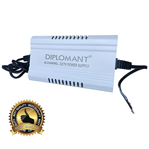 Image of Elove 5 Amp (12VDC) 4 Channel SMPS for CCTV [Iron Powder Coated Material] Power Supply Adapter up to 4 CCTV Security Cameras for Video Surveillance Camera System, Dome, Bullet Cameras