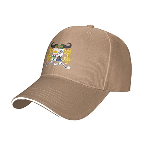 LOUJIN Casquette de baseball réglable avec bras du Benin - Casquette à visière respirante pour homme et femme - Chapeau de sport naturel, naturel, taille unique