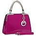 MG Collection Matana Faux Patent Leather Doctor Tote Purse