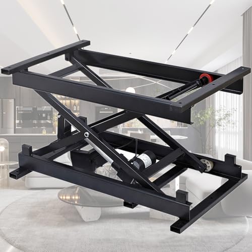Mesa de comedor eléctrica hidráulica con control remoto, plataforma de trabajo negra, escritorio de computadora, tijera electrónica, altura ajustable, muebles