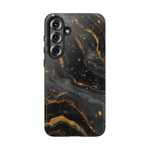Coque Samsung S25 Plus marbré noir chic pour vos sorties et soirées