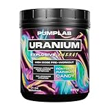 PumpLab Uranium – Hardcore Pre-Workout mit hohem Koffeingehalt, L-Citrullin, Beta-Alanin & Nootropika, 550 g PWO für Energie, Pump & Fokus, pre workout booster Hergestellt in Schweden