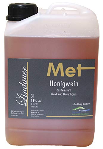 Original Lindauer MET - Honigwein lieblich, 1 Jahr gereift, 3 Liter Kanister, 11% vol Cover