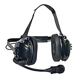 Klein Electronics Titan Extreme High-Noise Dual-Muff Headset with FlexBoom Microphone and Carbon Fiber Earshells, Compatible with Klein K-Cord