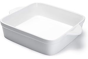 Sweese Square Porcelain White Baking Dish with Double Handles