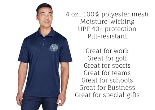 INK STITCH Men 8405 UltraClub Custom Design Embroidery Cool Dry Sports Golf Work Polo Shirts3