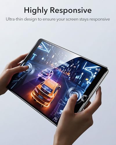 Image of ESR 2 Pack For Ipad 9Th /8Th /7Th Generation Screen Protector (10.2 Inch,2021 /2020 /2019), Scratch-Resistant 9H Hardness Hd Clear Premium Tempered Glass, Includes Installation Frame For Tablet