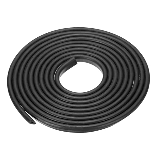 Bande d'étanchéité U EPDM YOKIVE 4,9m noire pour protection de bord de porte et tôle de 0,6 cm