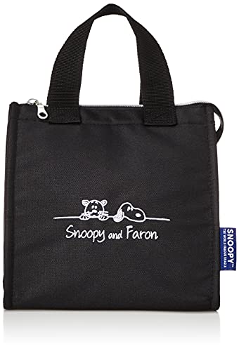 ミニトート ランチトート snoopy0186 レディース ブラック