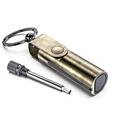 Polyvalent : ce briquet a un design compact et pratique. Il peut non seulement être accroché à un porte-clés, mais également mis dans une poche et transporté avec vous.