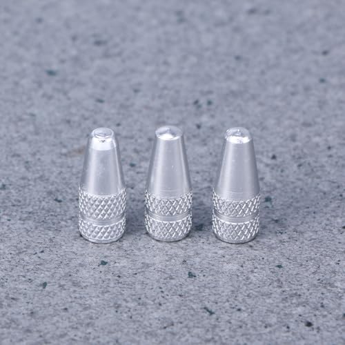 6 Pcs Tapas de Válvula de Bicicleta de Aleación de Aluminio Estilo Francés para Cubiertas de Polvo de Aire de Neumáticos para Bicicletas de Carretera y Montaña Plateadas Anti-Rust miniatura 4