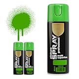 H HANSEL HOME Pintura Spray Verde Lima 400 Ml - Pack de 3 Unidades