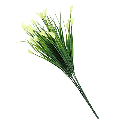 Decoração de flores falsas, folha artificial durável e realista, sala de estar artificial, mesa de c