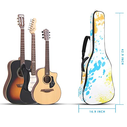 Housse imperméable pour guitare acoustique avec double bandoulière et poche Art abstrait coloré, Multicolore 09, 42.9×16… - Les Beatles, Paul McCartney, John Lennon, RIngo Starr, George Harrison Housse imperméable pour guitare acoustique avec double bandoulière et poche Art abstrait coloré, Multicolore 09, 42.9x16… – Image 6